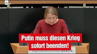 Franziska Brychcy (Die Linke): Putin muss diesen Krieg sofort beenden!
